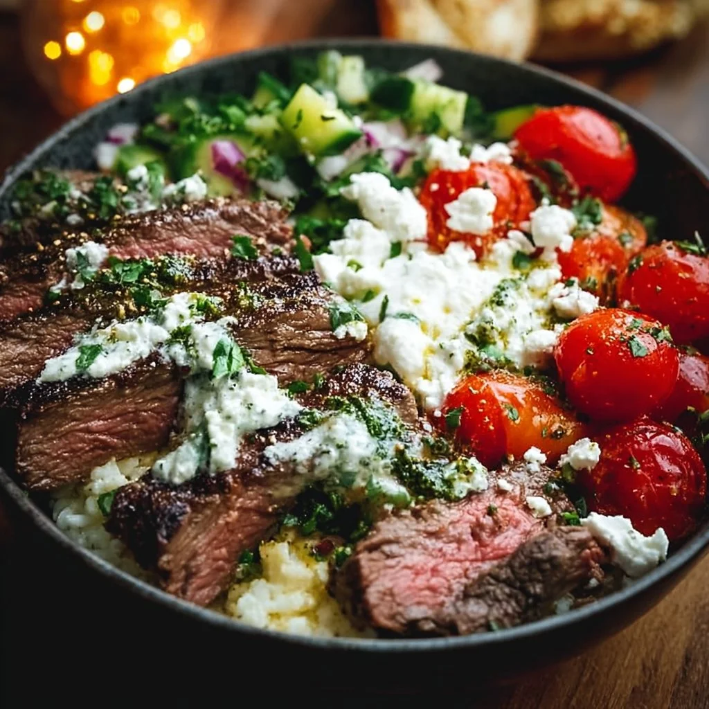 Mediterranean Steak Bowl Recipe