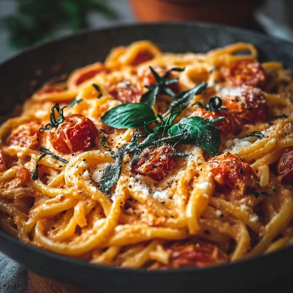 One Pan Creamy Tomato Pasta