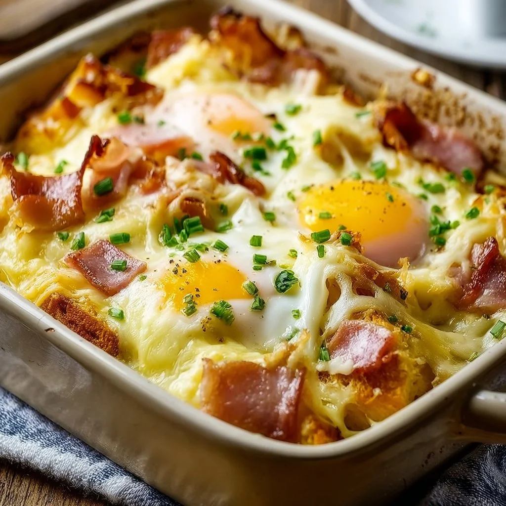 Overnight Eggs Benedict Casserole