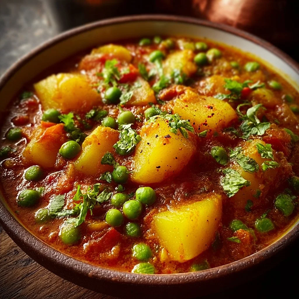 Potato Curry with Peas