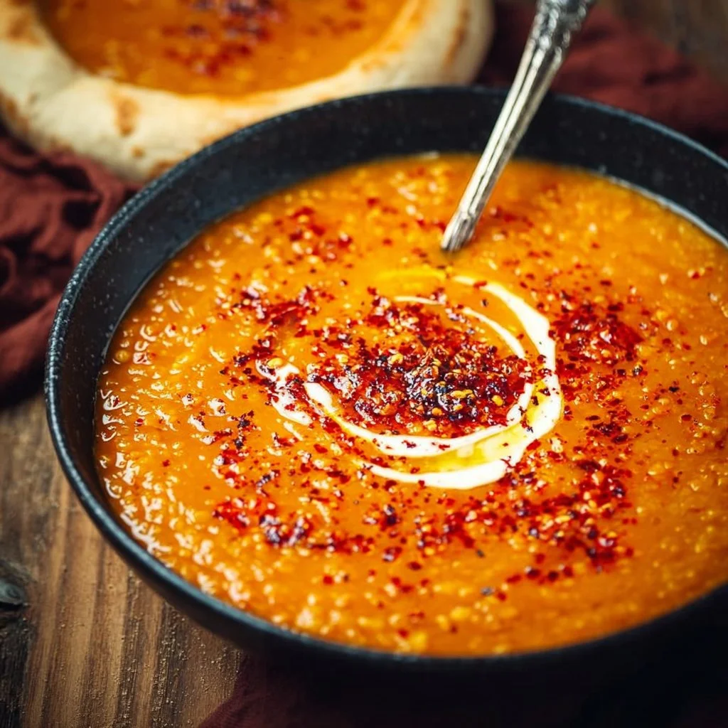 Red Lentil Turkish Soup - wineandcookie