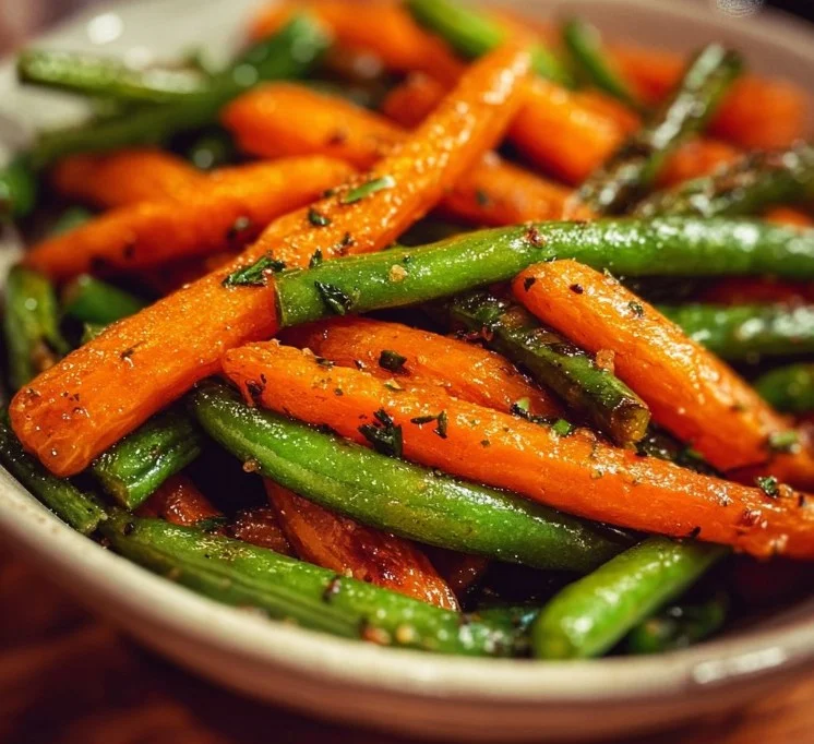 Roasted Carrots Green Beans
