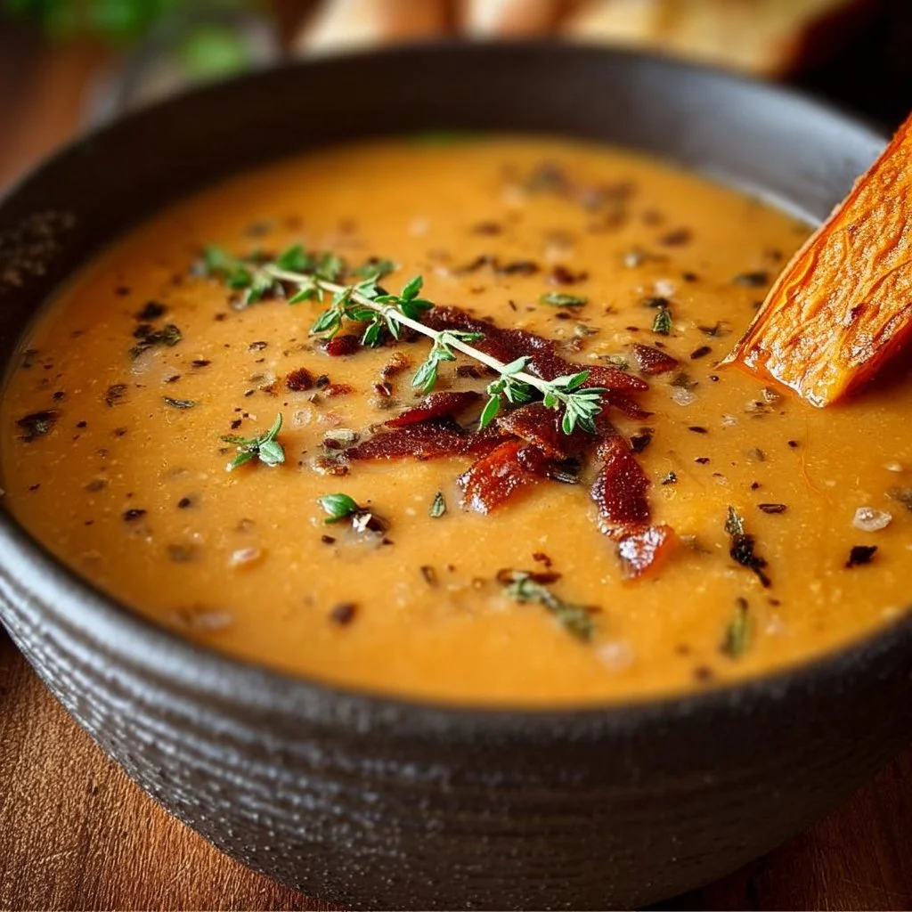 Savory Italian Sweet Potato Soup