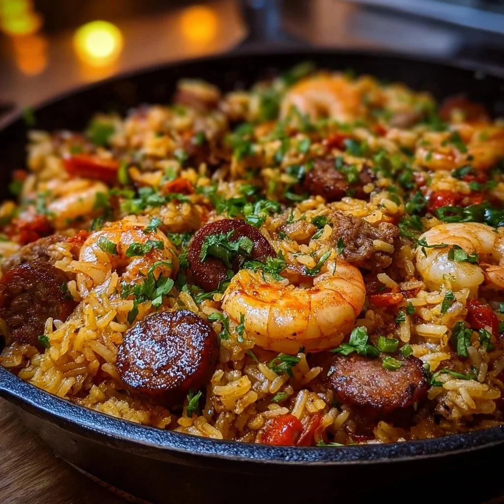 Shrimp Sausage Dirty Rice