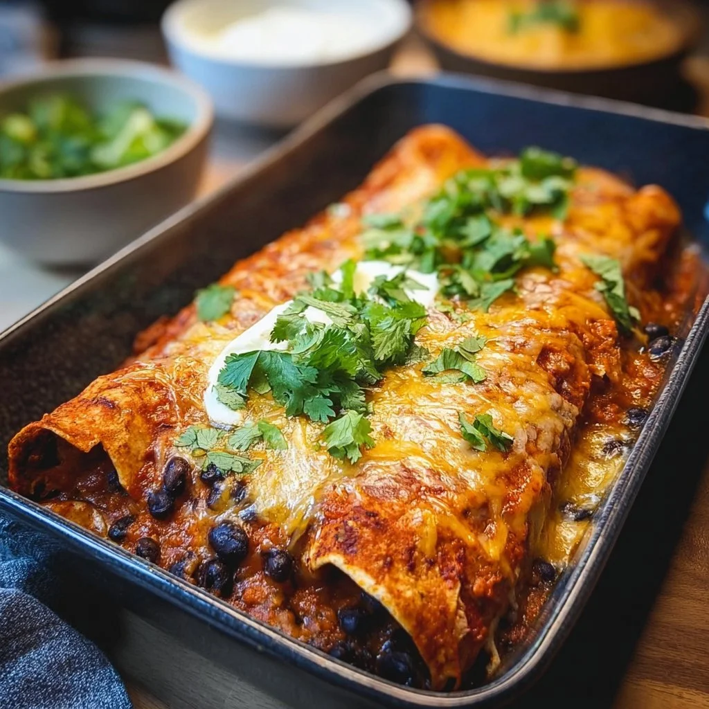 Sweet Potato & Black Bean Enchiladas