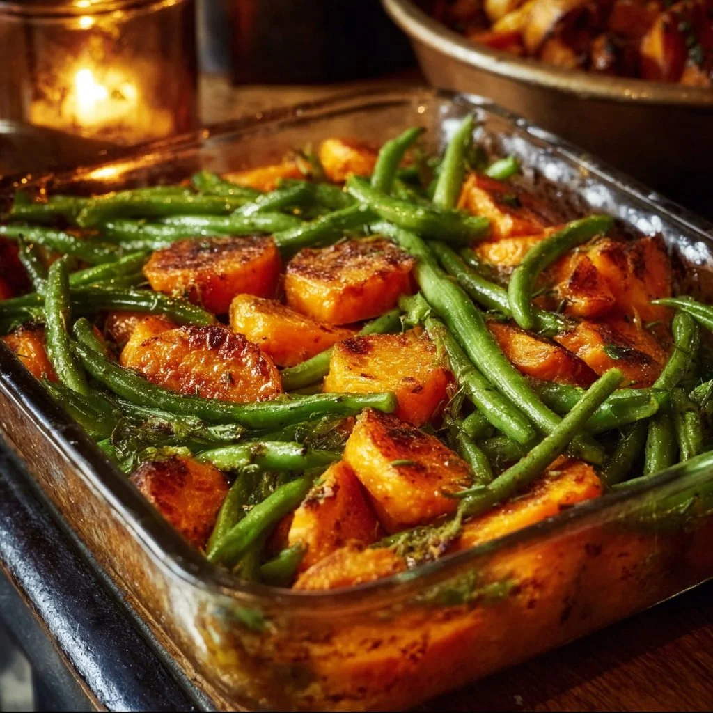 Sweet Potato & Green Bean Tray Bake: Easy & Delicious Recipe