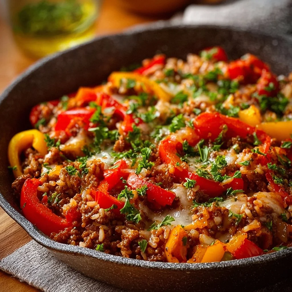 Unstuffed Pepper Skillet