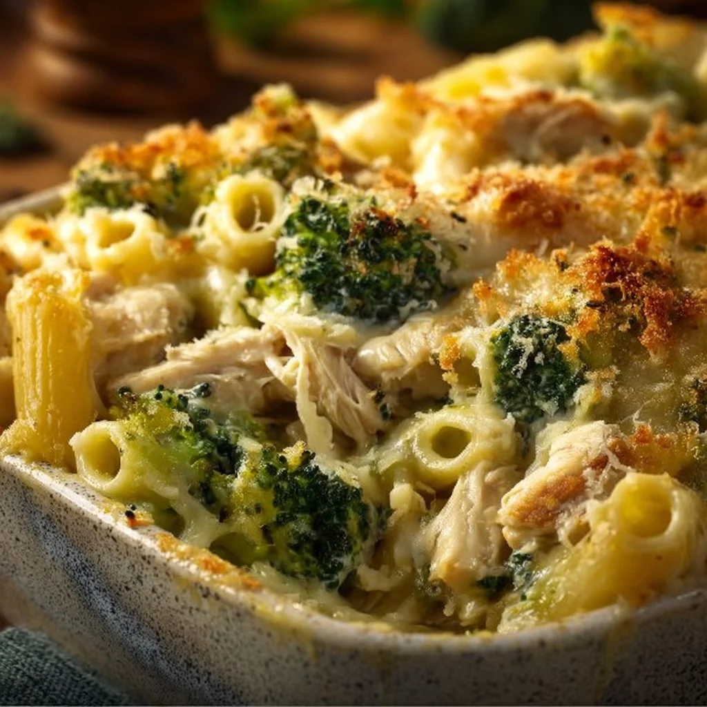 Wholesome Chicken Broccoli Alfredo Bake