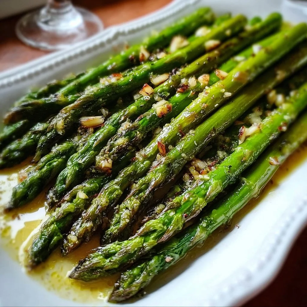 20-Minute Garlic Butter Roasted Asparagus Spears Perfection