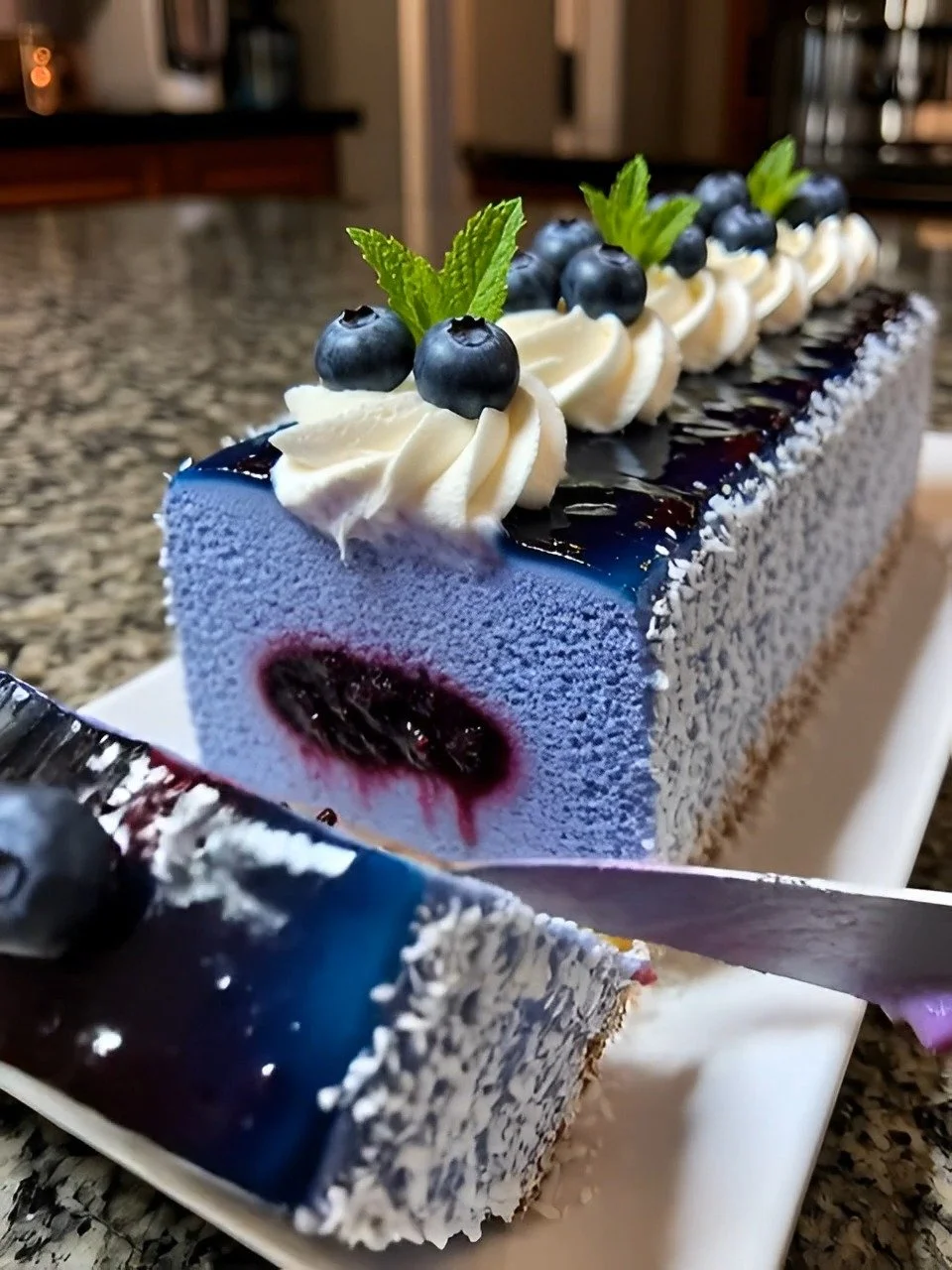 Blueberry Mousse Cake