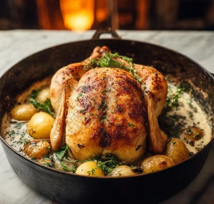 Dutch Oven Roast Chicken