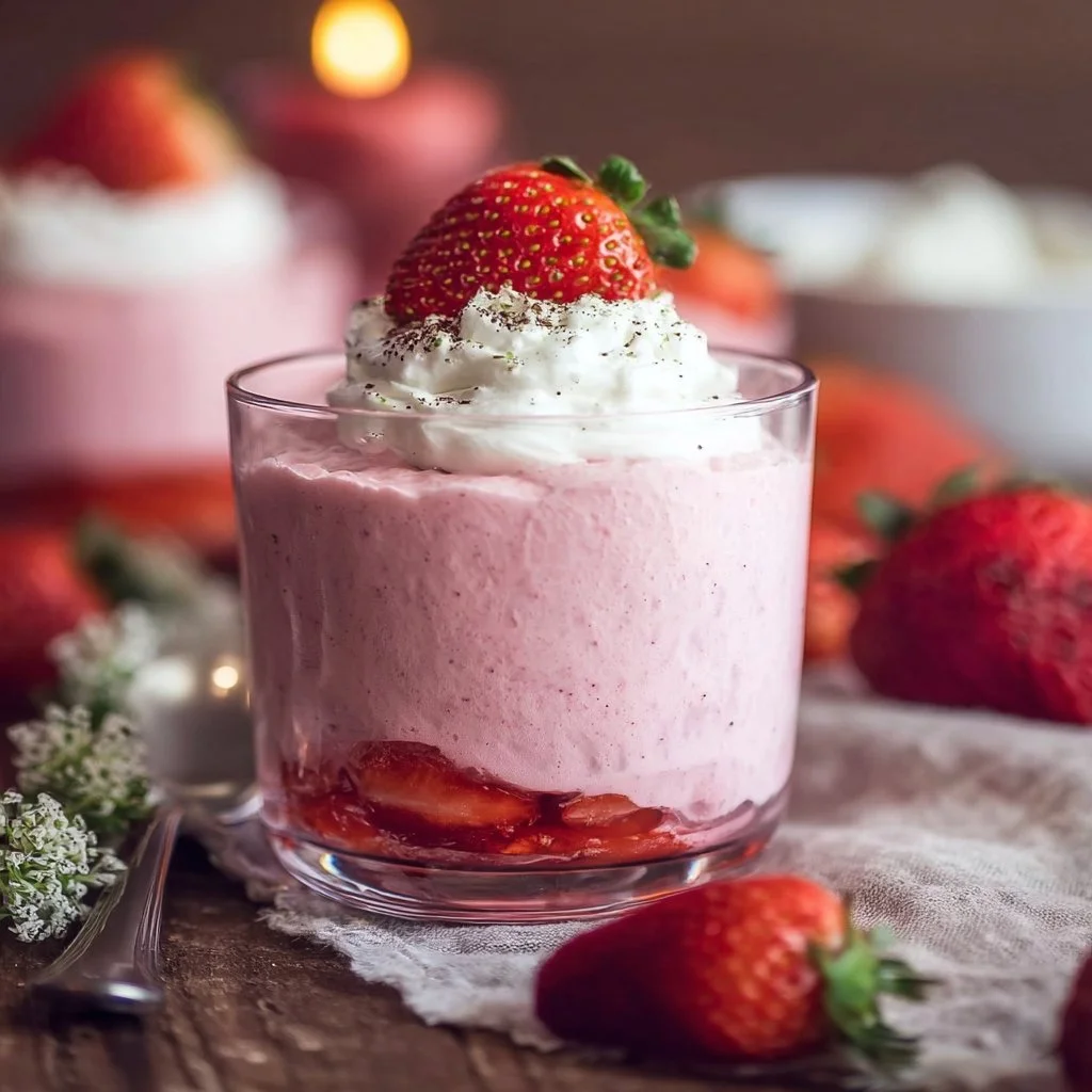 Easy Fresh Strawberry Mousse