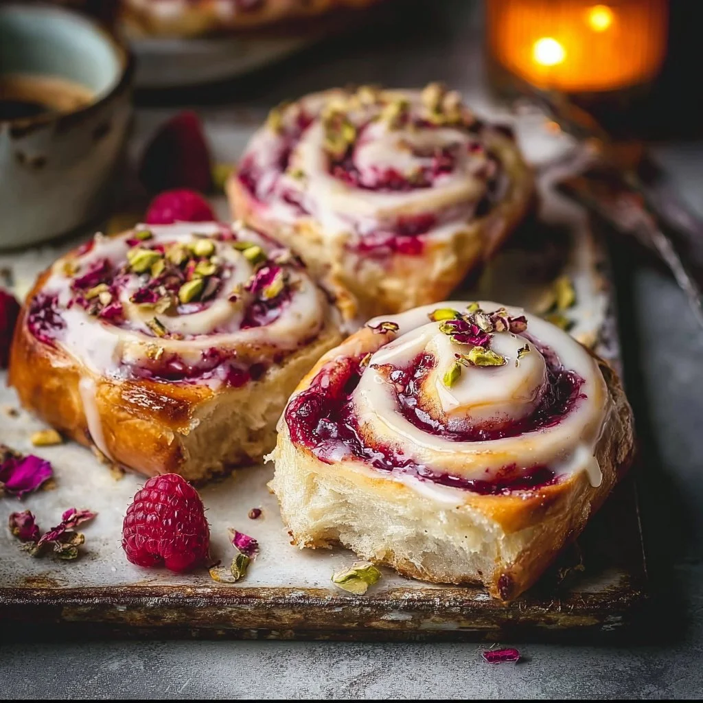 Edd Kimber’s Raspberry and Rose Cheesecake Buns for Blissful Mornings