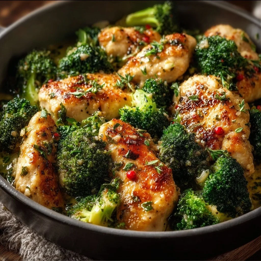Garlic Butter Chicken Broccoli