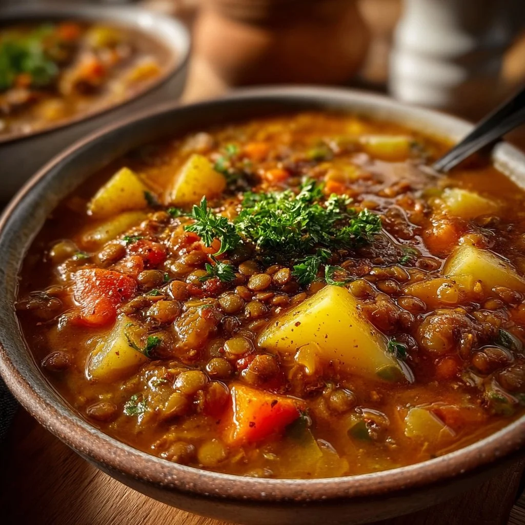 Hearty Lentil and Potato Soup