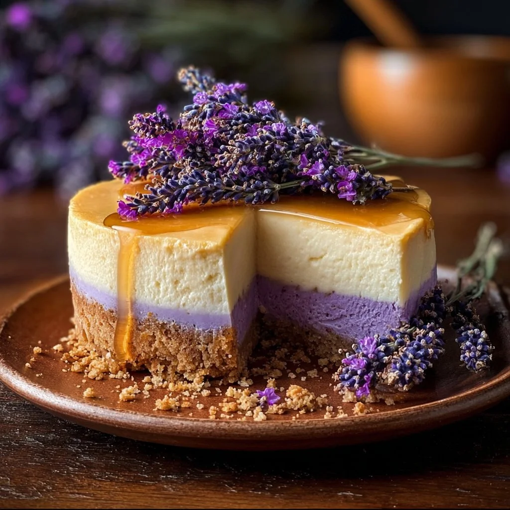 Honey Lavender Cheesecake