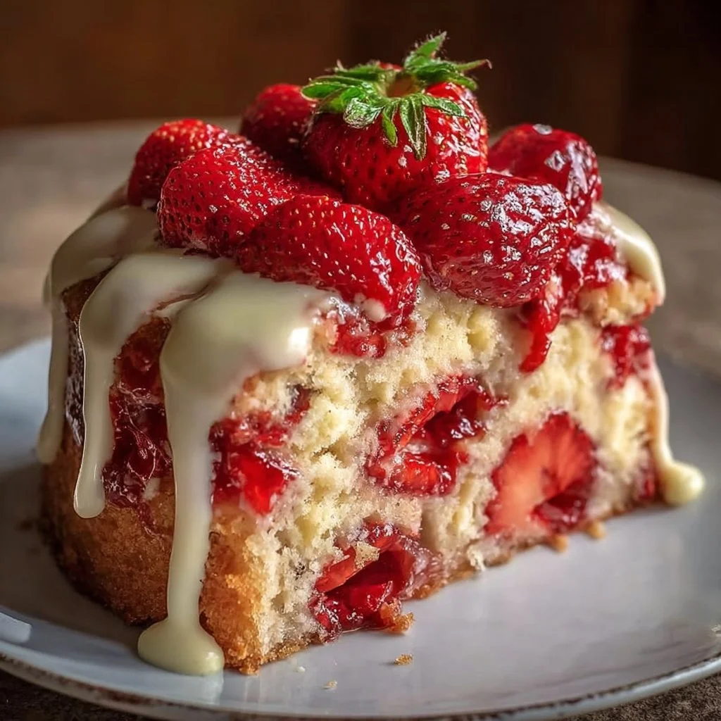 Indulge in Strawberry Custard Delight Cake: A Tasty Recipe Guide