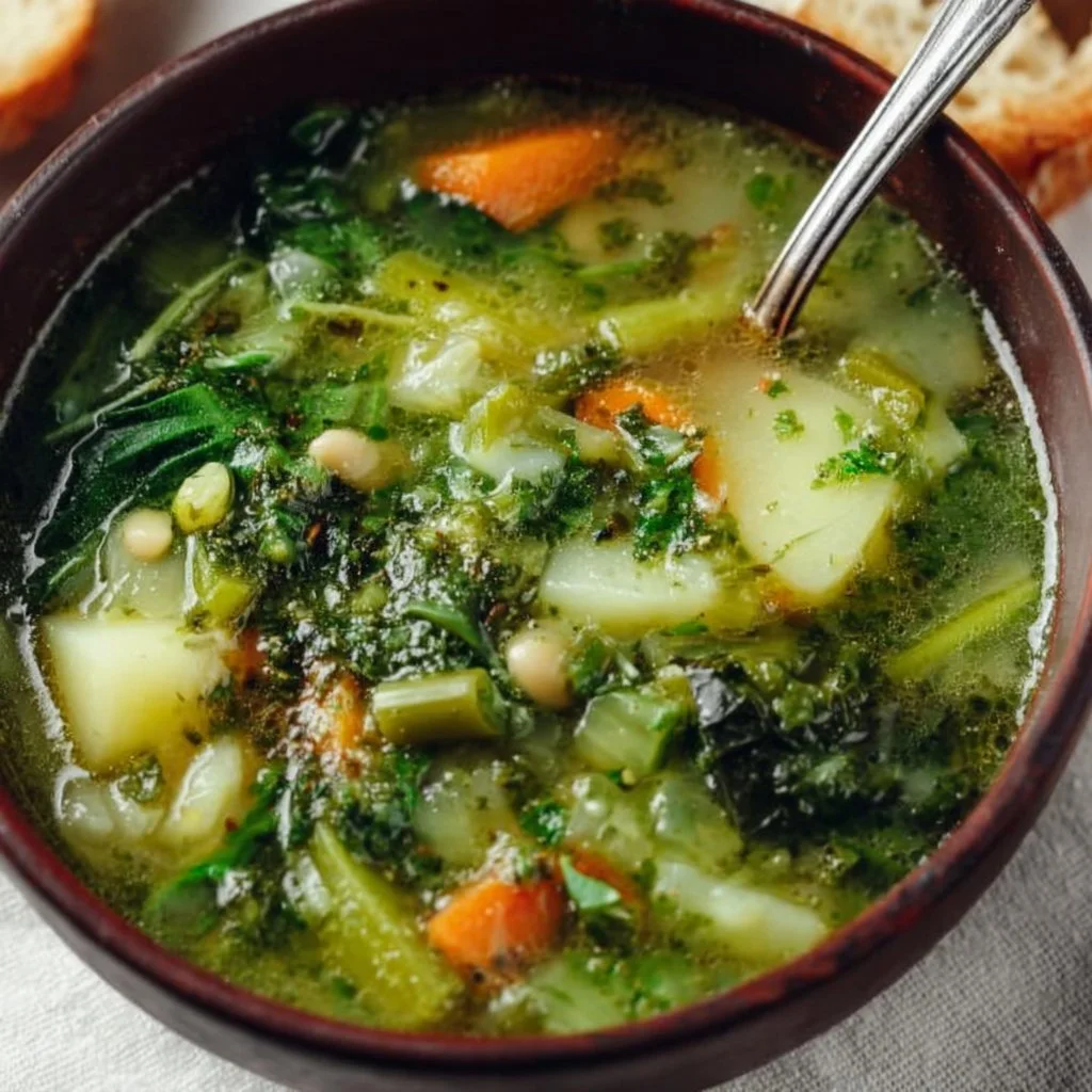 Italian Green Minestrone 3 Italian Green Vegetable Minestrone Recipe