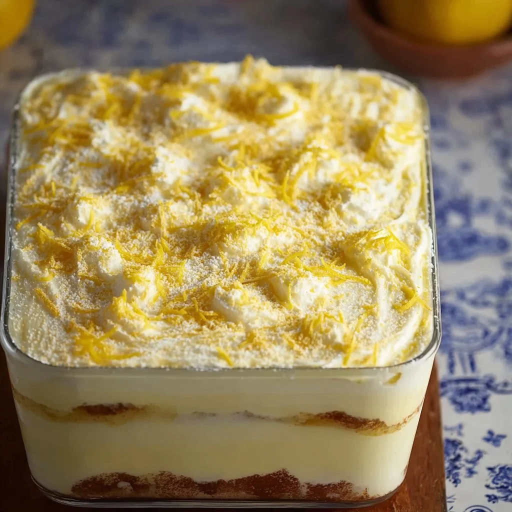 Lemon Limoncello Italian Tiramisu