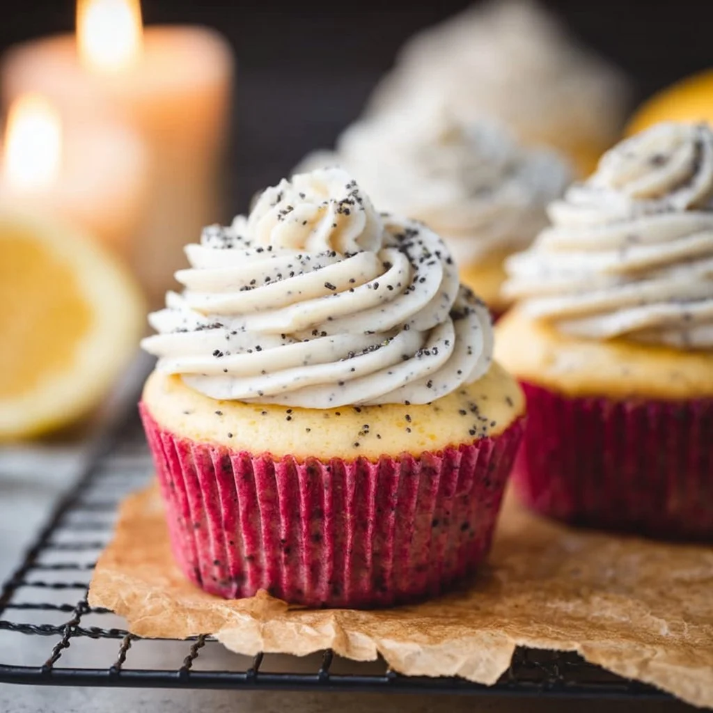 Lemon Poppy Seed Cupcakes
