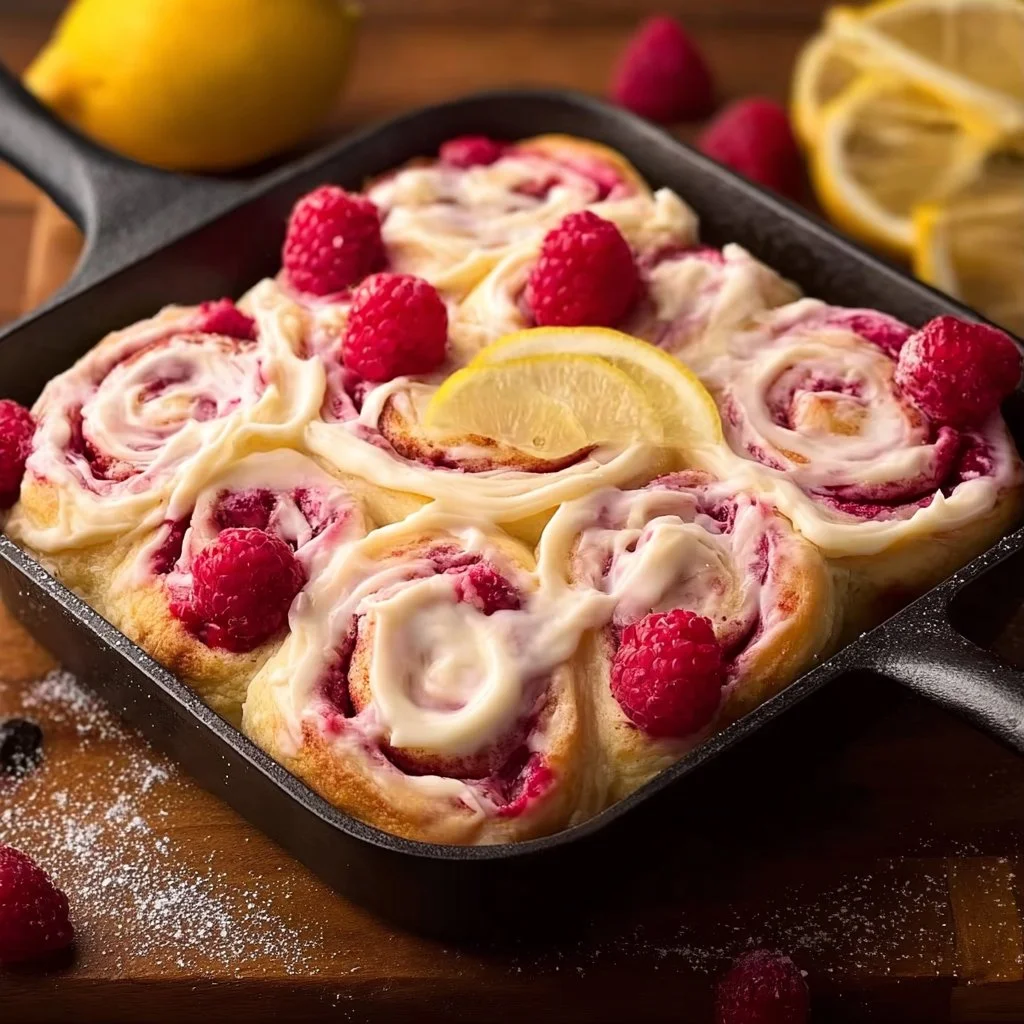 Lemon Raspberry Rolls