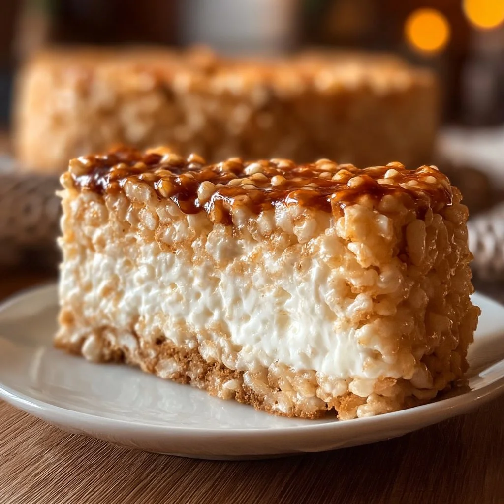 Rice Krispy Treat Cheesecake