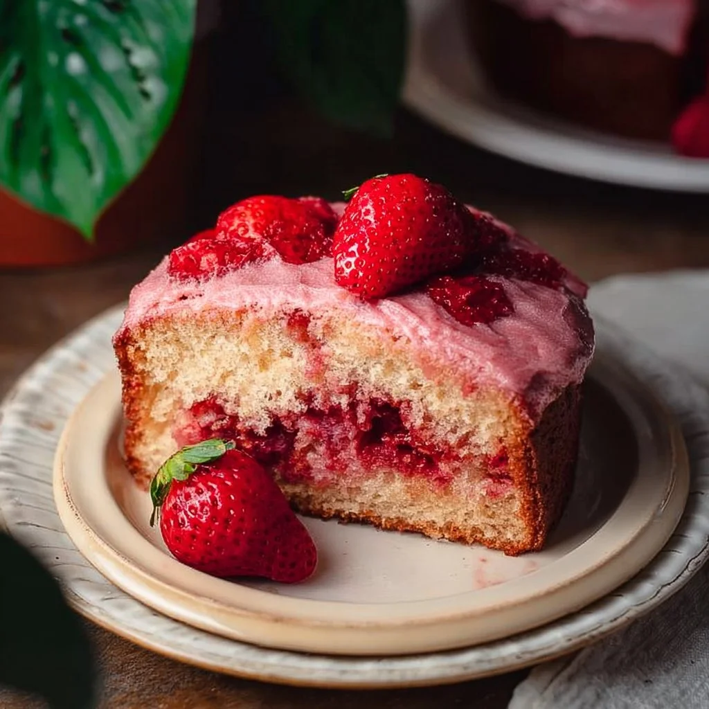 Small-Batch Strawberry Cake