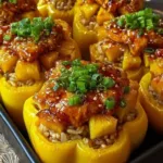 teriyaki pineapple chicken and rice stuffed pepper 2026 02 20 101021 341x512 1