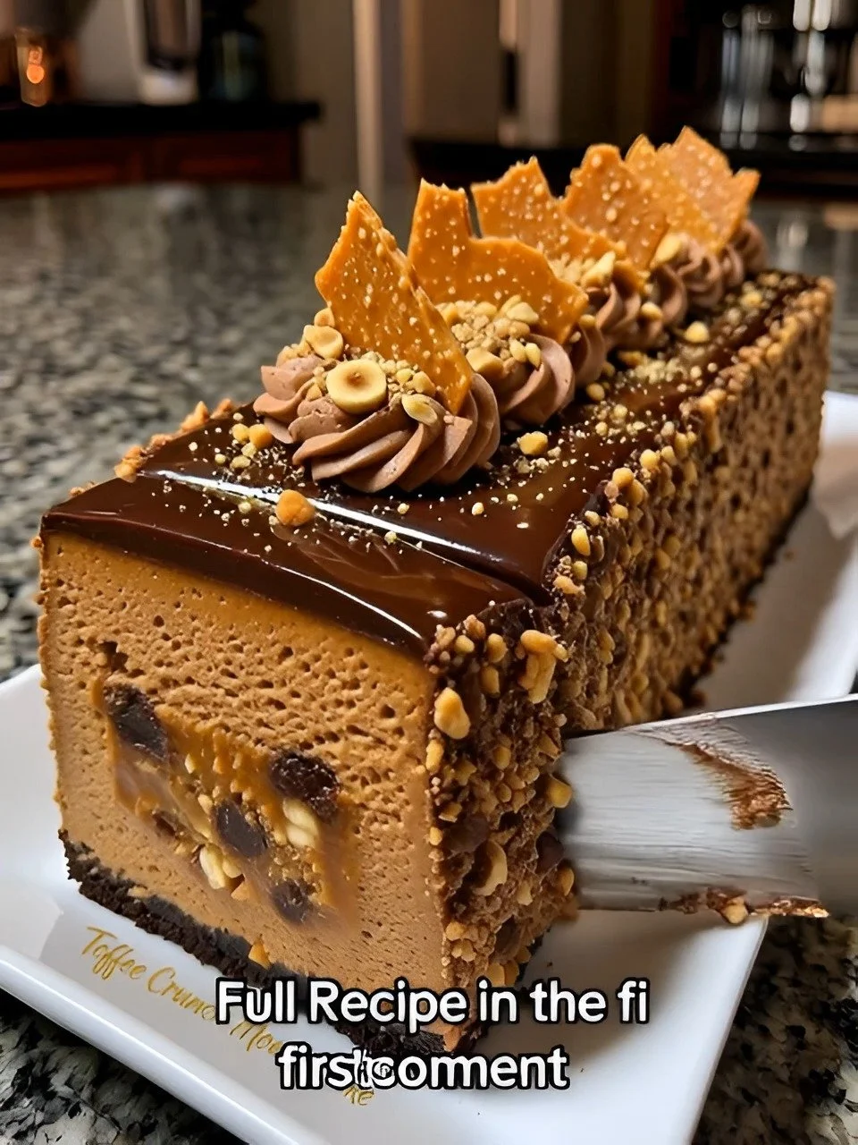 Toffee Crunch Mousse Cake