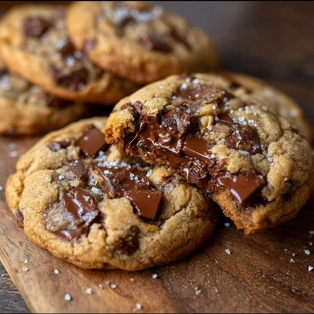 Ultra Thick Bakery Style Chocolate Chip Cookies – Crispy Edges, Gooey Centers, and Loaded with Chocolate!