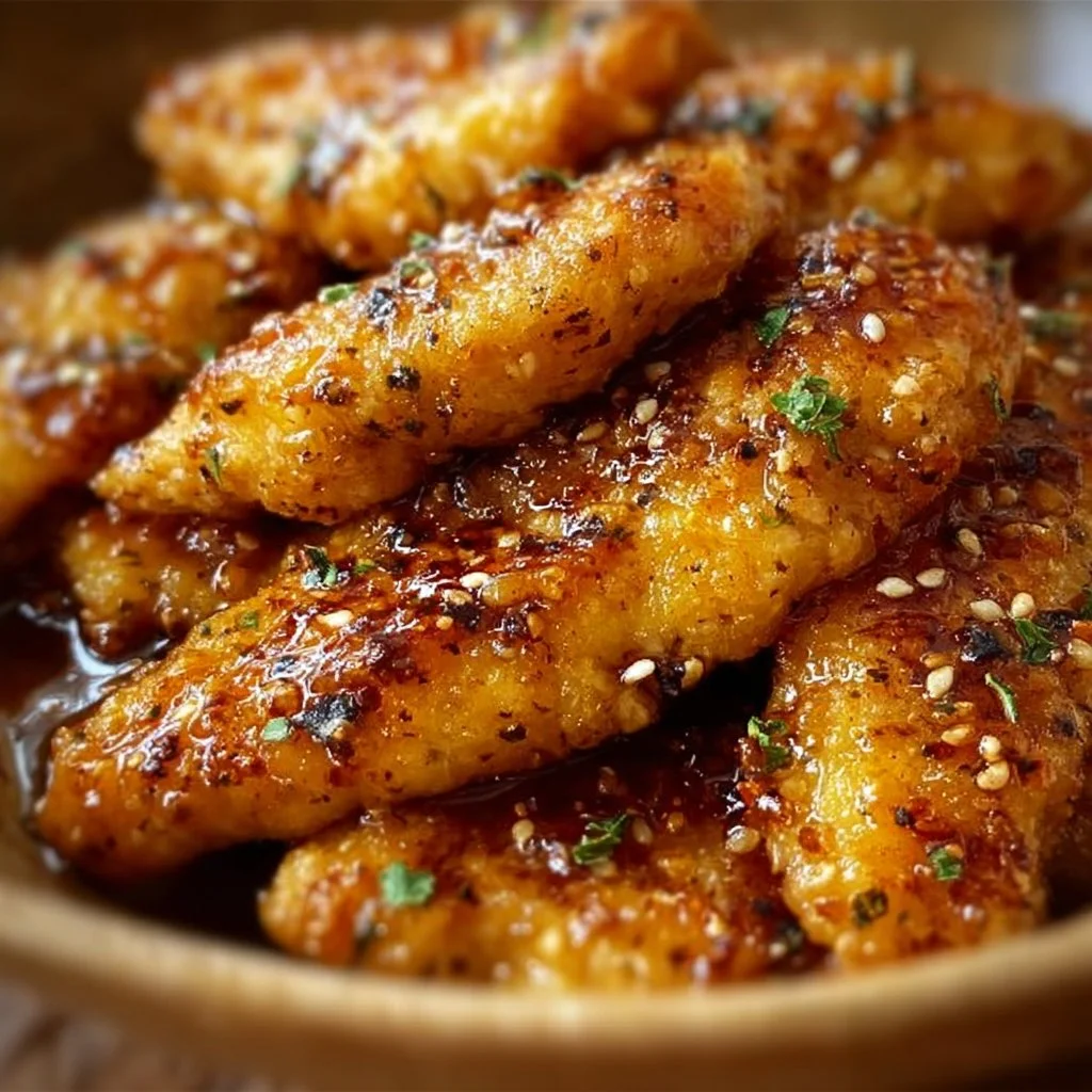 Air Fryer Honey Butter Garlic Chicken Tenders