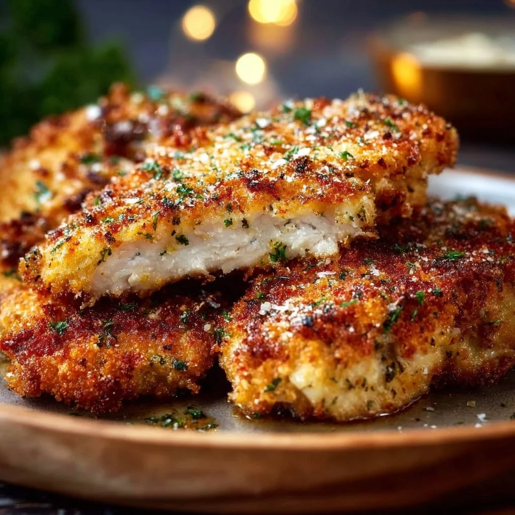 Air Fryer Parmesan Crusted Chicken