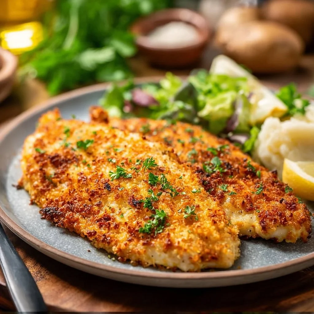 Air Fryer Parmesan Crusted Tilapia