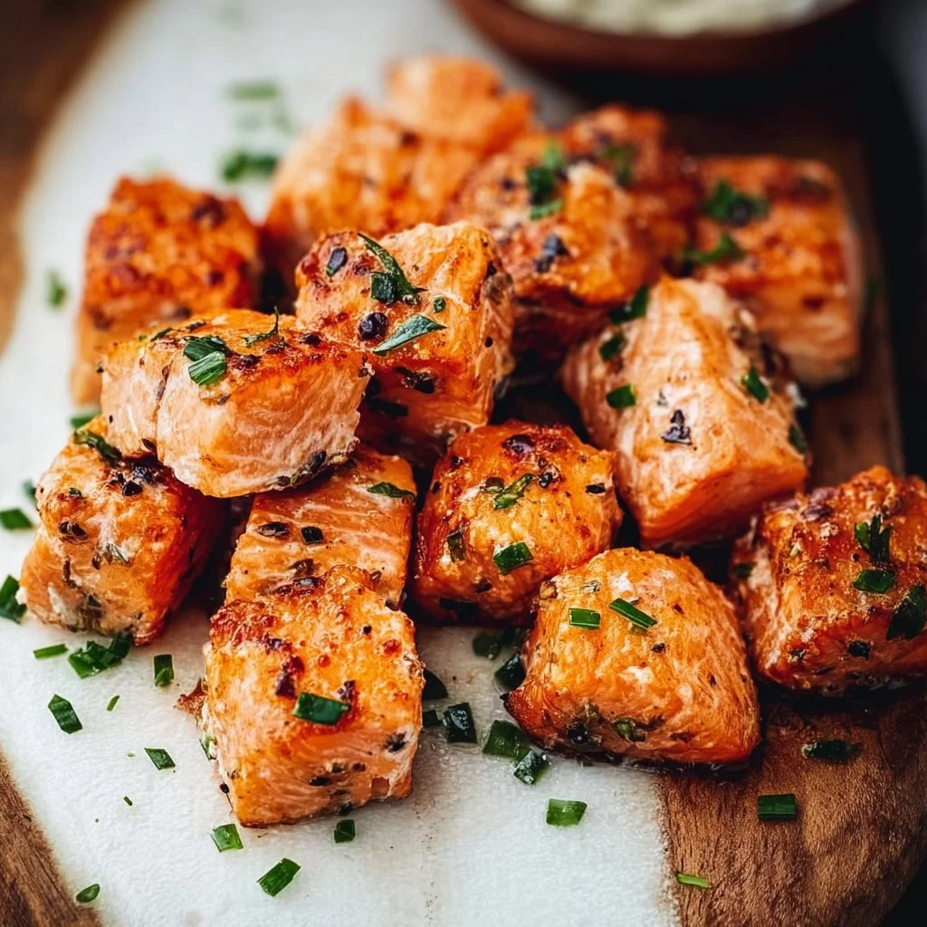 Air Fryer Salmon Bites