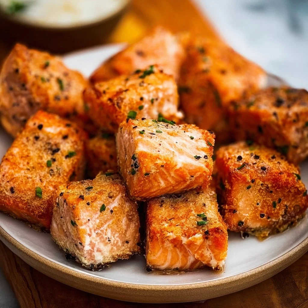 Air Fryer Salmon Bites