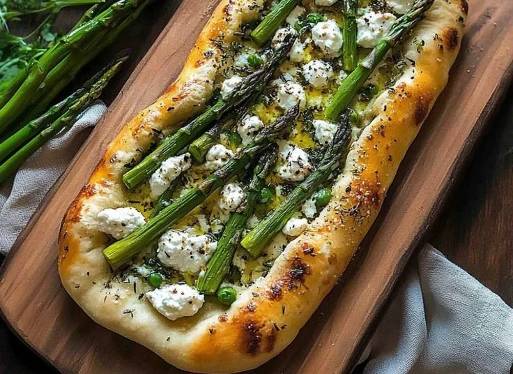 Asparagus and Ricotta Flatbread