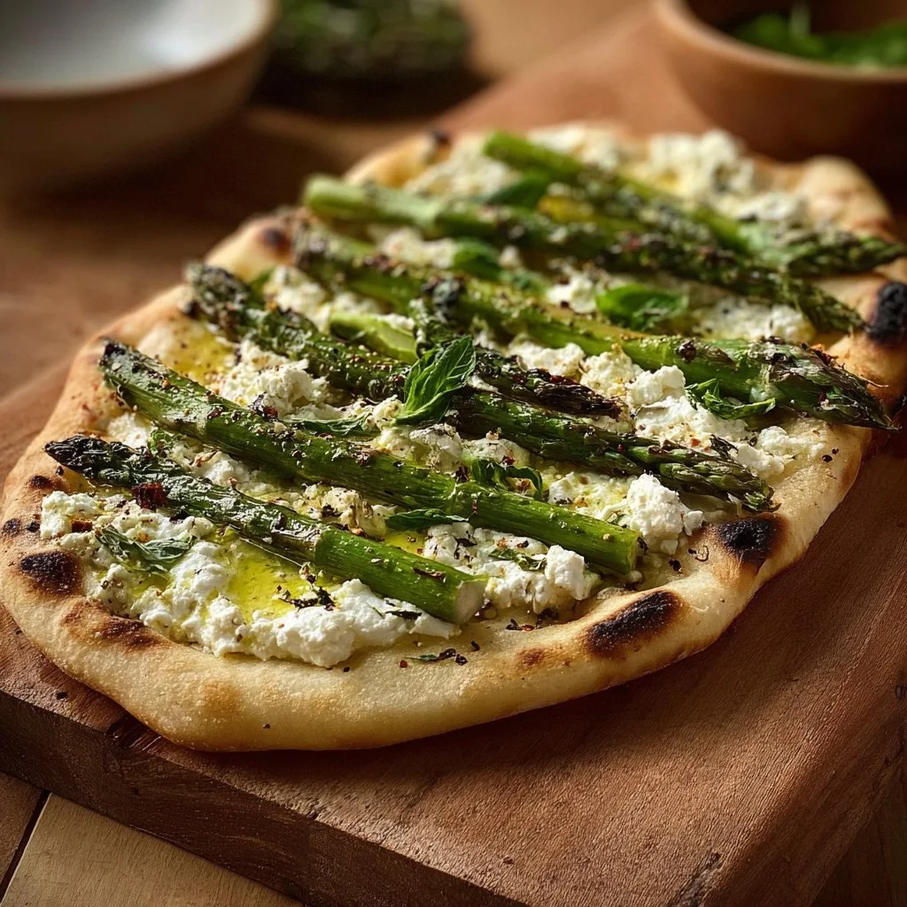 Asparagus and Ricotta Flatbread