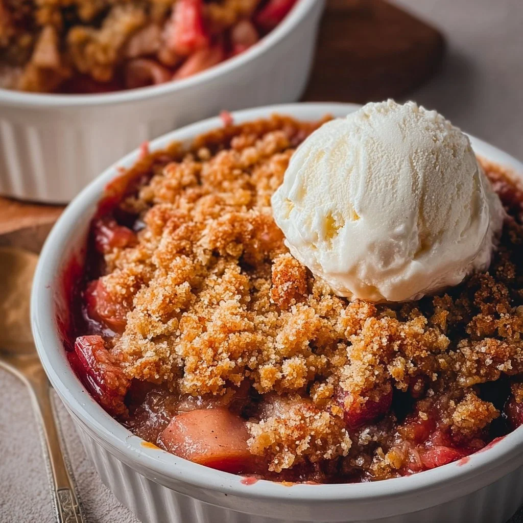 Best Homemade Rhubarb Crisp