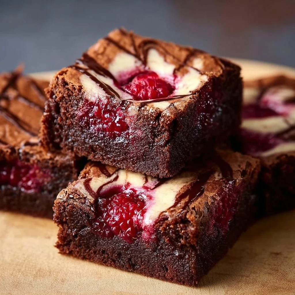 Best Raspberry Swirl Brownies