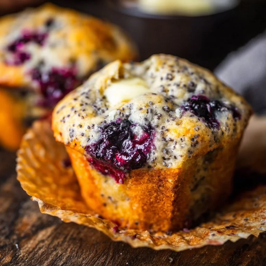Blueberry Lemon Poppy Seed Muffins