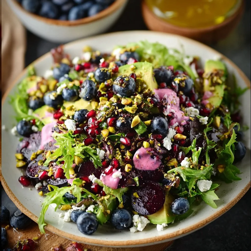 Blueberry Pistachio Spring Salad
