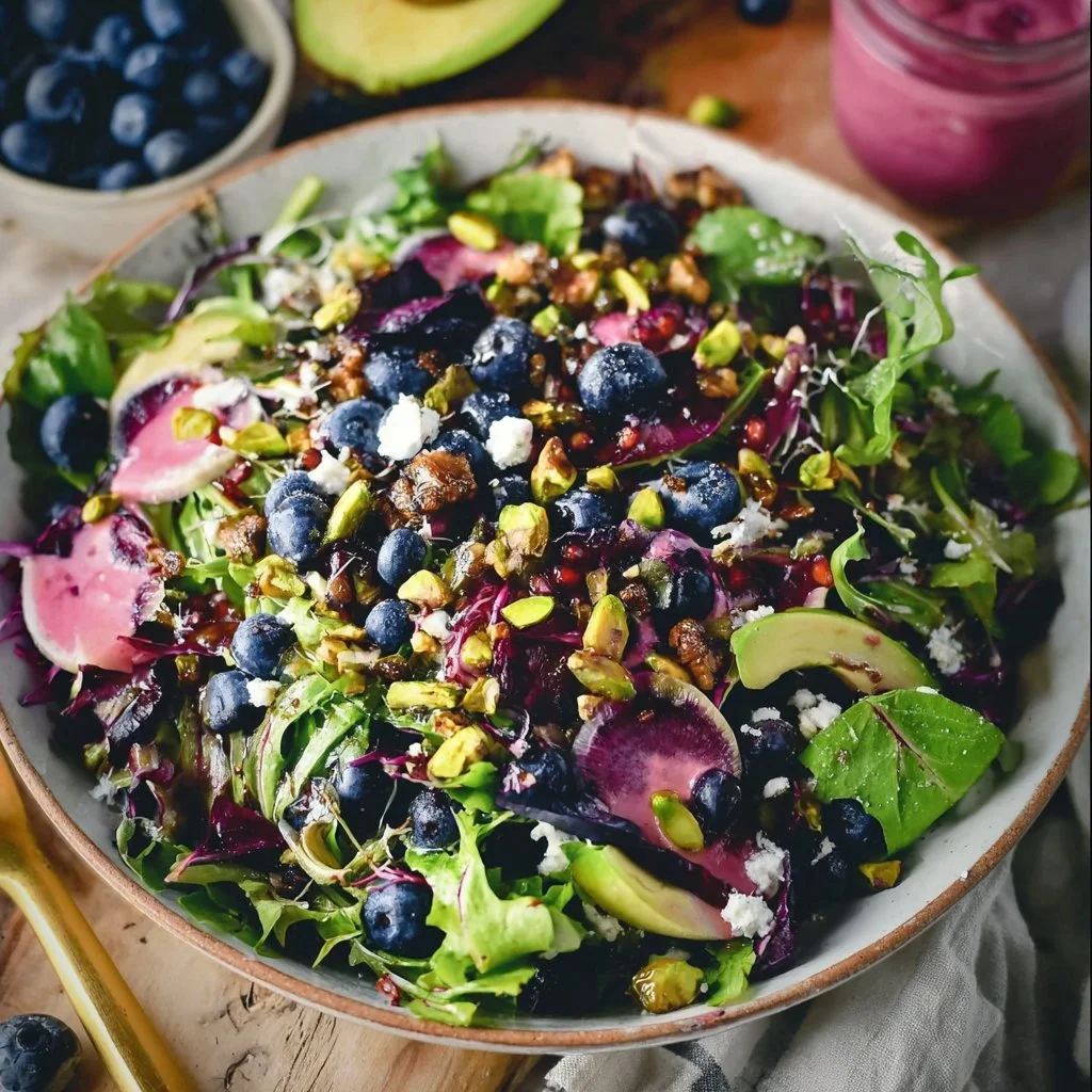 Blueberry Pistachio Spring Salad