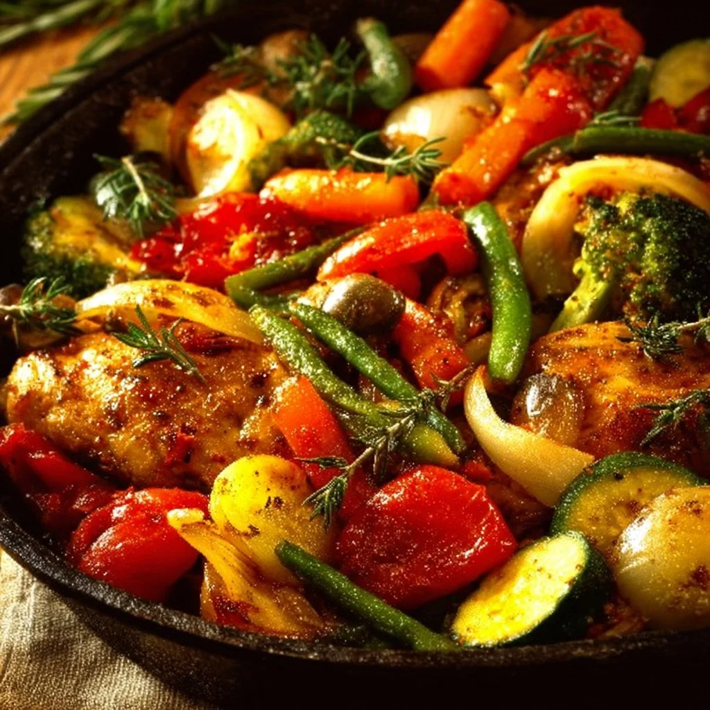 Chicken and Vegetables Skillet