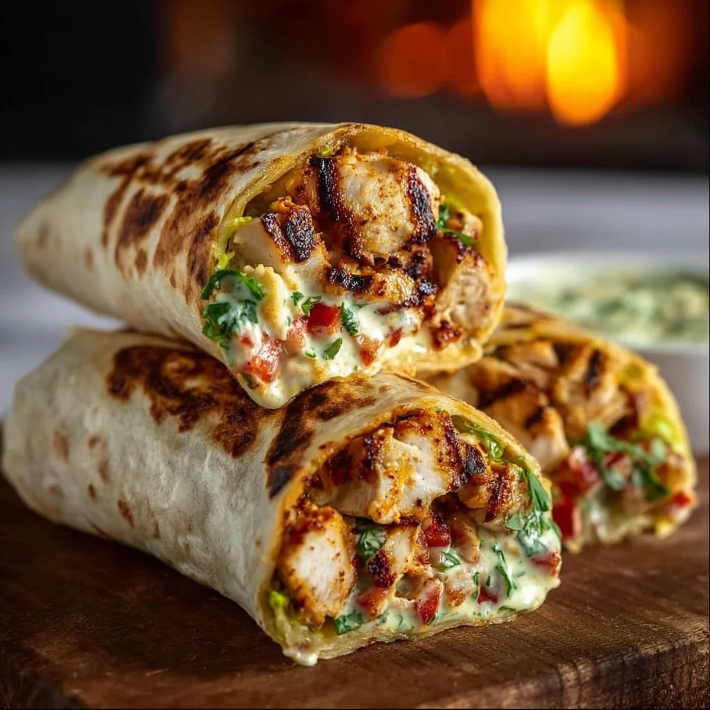 Chipotle Ranch Grilled Chicken Burritos