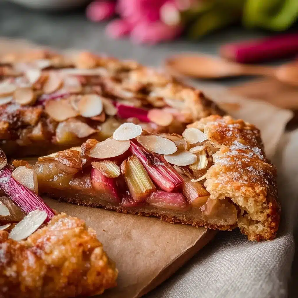 Classic Rhubarb Almond Galette