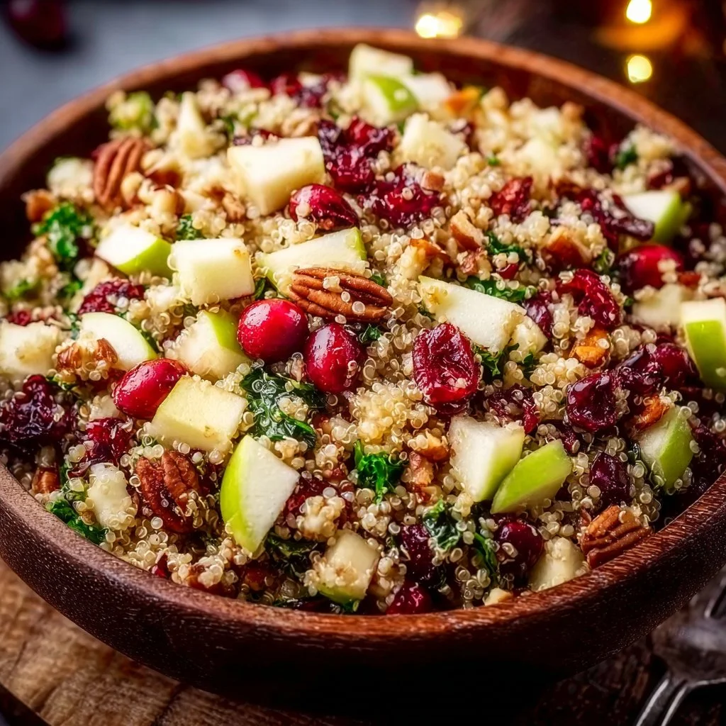 Cranberry Apple Quinoa Salad