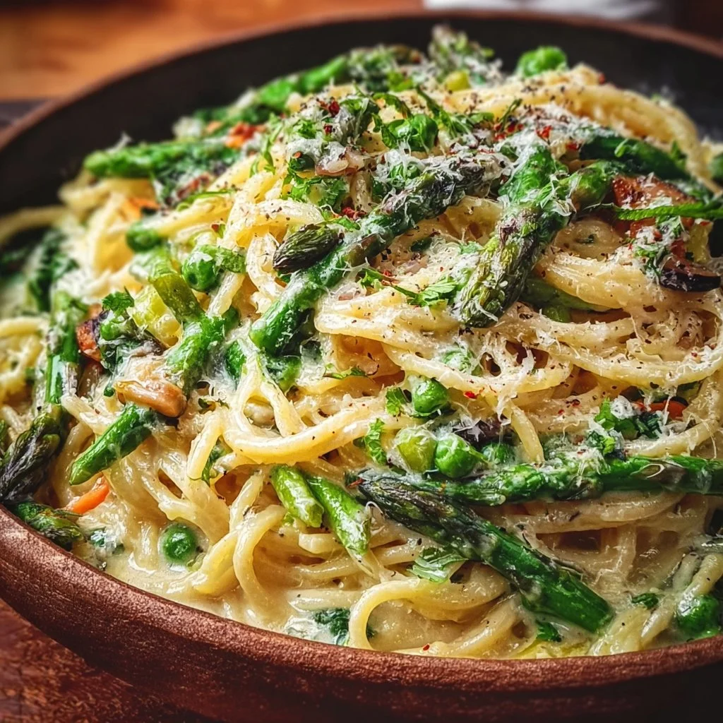 Creamy One-Pot Spring Vegetable Pasta