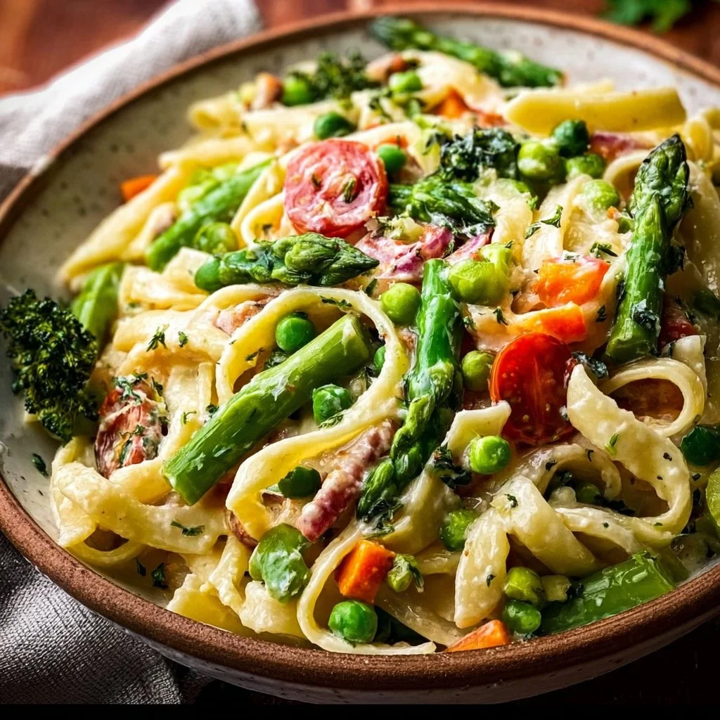 Creamy Pasta Primavera