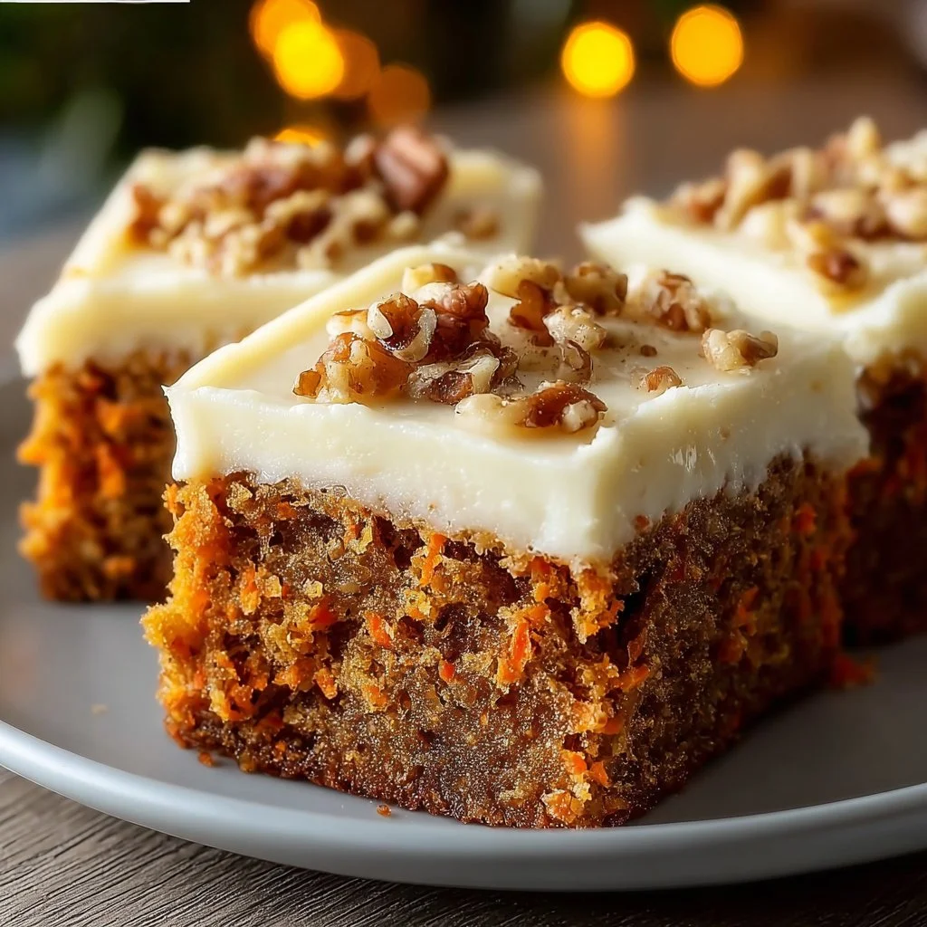 Decadent Carrot Cake Bars with Cream Cheese Frosting