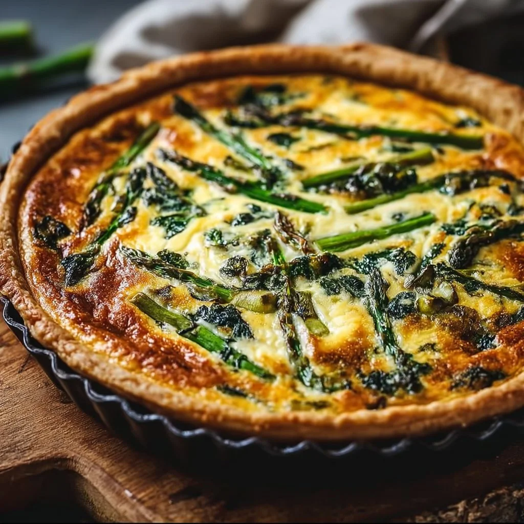 Delicious Spinach Asparagus Quiche for a Cozy Brunch